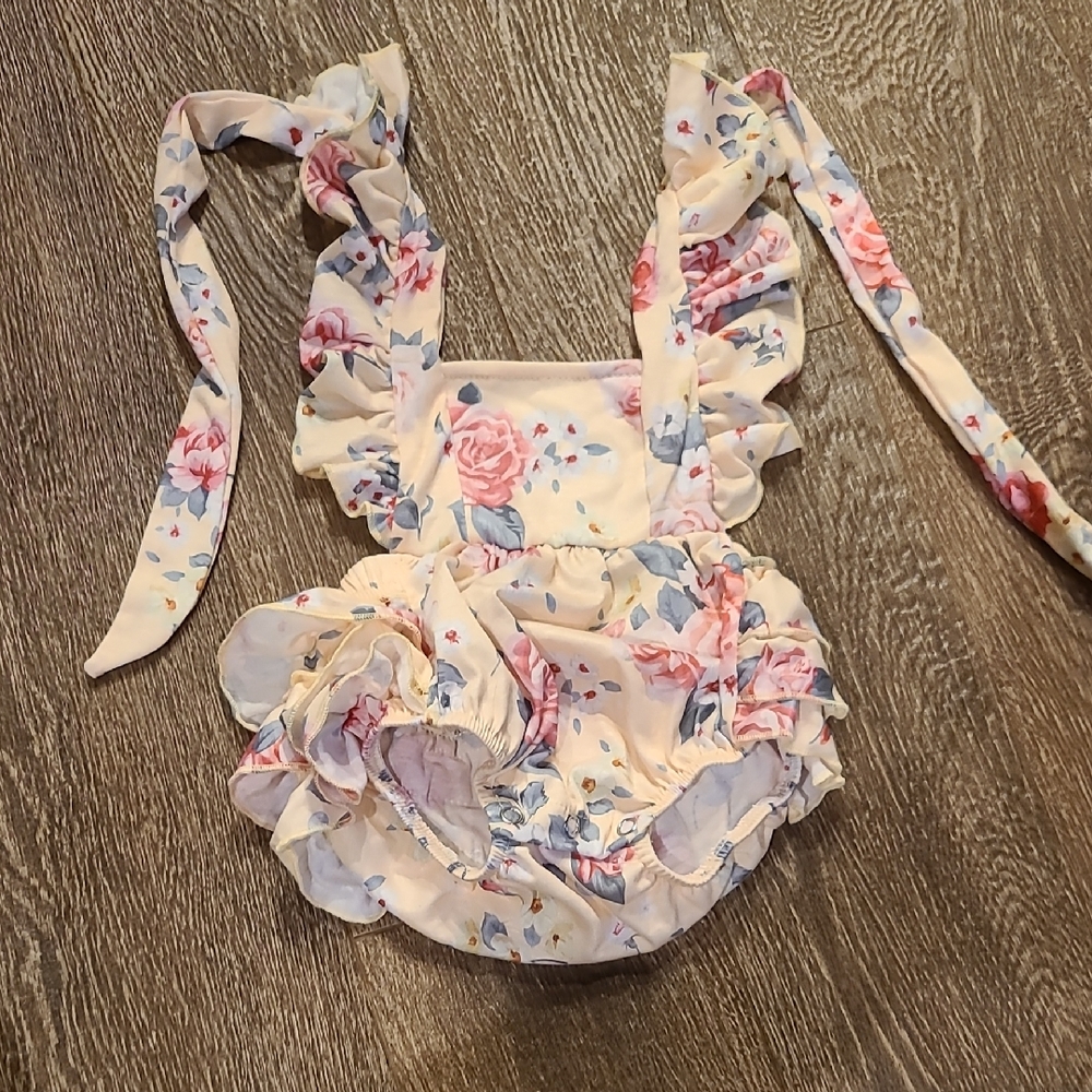 Floral Ruffle Kids Bodysuit